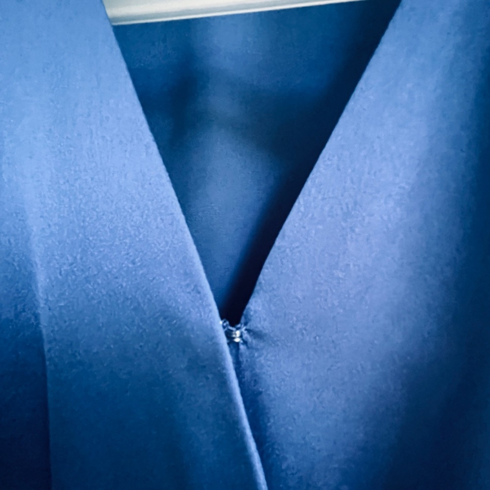 Ever New  🇦🇺 Blue Satin Wrap Dress - Picture 9 of 15
